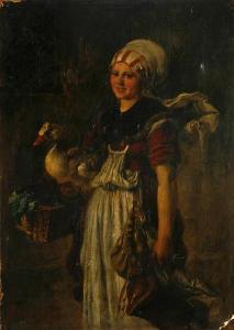 WEIGAND Konrad 1842-1897,The goose girl,1883,Bonhams GB 2008-11-17