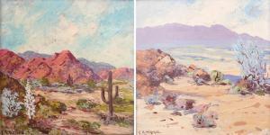 WEIGEL Charles A 1883-1964,Jewels in Color: California Desert,John Moran Auctioneers US 2017-08-08