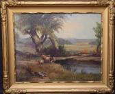 WEIGEL Charles A 1883-1964,Landscape with cows,Hood Bill & Sons US 2018-11-06