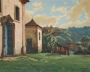 WEIGEL rudolfo,Church in Ouro Preto,Shapiro Auctions US 2024-01-27
