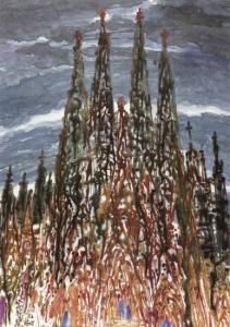 WEIGU Nie,La Sagrada Familia at Night,2012,Bloomsbury London GB 2013-09-07