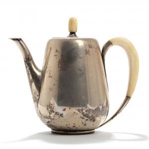 WEIHRAUCH Svend,Sterling silver coffee pot with ivory handle and f,Bruun Rasmussen 2012-05-14