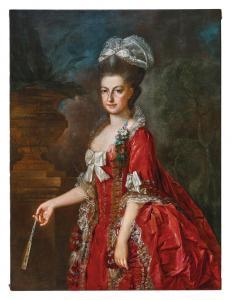 WEIKERT Johann Georg 1743-1799,Portrait of Archduchess Marie Christine, Duche,1778,Palais Dorotheum 2023-10-25