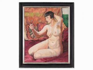 WEIL Ivonne 1927,Female Nude Sitting,1927,Auctionata DE 2016-10-10