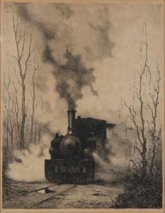 WEILAND Johannes 1894-1976,Steam train,1954,Twents Veilinghuis NL 2019-04-05