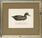 WEILER Milton Christian 1910-1974,Green-winged Teal,1865,Eldred's US 2017-11-17