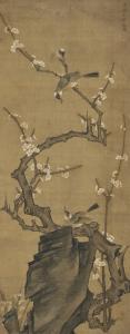 WEILIE WANG 1500-1600,MAGPIES BY PLUM BLOSSOMS,Sotheby's GB 2017-10-01