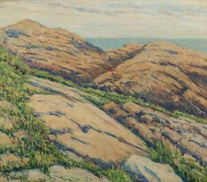 WEILL EDMOND 1877,'Bass Rocks, Gloucester',1933,Butterscotch Auction Gallery US 2014-07-13