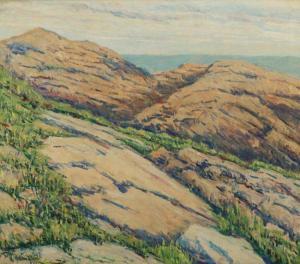 WEILL EDMOND 1877,Bass Rocks, Gloucester,1933,Butterscotch Auction Gallery US 2014-11-16