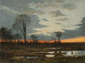 WEIMAR,Sunset on the Edge of a Forest,c.1870,Villa Grisebach DE 2016-06-01