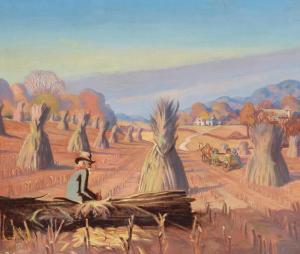 WEIMER Roy Bryant,Harvest Scene,1937,Bonhams GB 2023-02-07