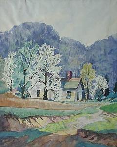 WEIMER Roy Bryant,House by Trees,1939,Rachel Davis US 2008-10-18