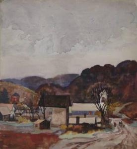 WEIMER Roy Bryant,VillageAfternoon,1939,Rachel Davis US 2010-05-08