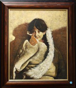 WEIMING Lin,Portrait of a Young Girl,1990,Clars Auction Gallery US 2009-02-07