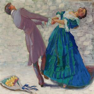 WEINBERG ROHL Freida 1900-1900,Dancing couple,Bruun Rasmussen DK 2015-04-20