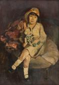 WEINBERG ROHL Freida 1900-1900,Ritratto di bambina con bambola,1931,Babuino IT 2019-03-19