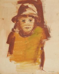 WEINGART Joachim 1895-1942,Head and Shoulders of a child wearing a hate,Rosebery's GB 2024-03-12