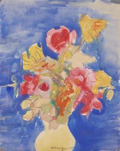 WEINGART Joachim 1895-1942,Yellow vase of flowers,Rosebery's GB 2024-02-06