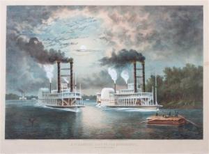 WEINGARTNER,A Steamboat Race on the Mississippi,1859,Hindman US 2017-04-07