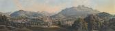 WEINMANN Beda 1819-1888,Panorama von (Bad) Ischl,1860,Palais Dorotheum AT 2022-11-24