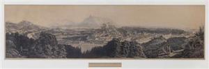 WEINMANN Beda 1819-1888,Panorama von Salzburg vom Kapuzinerberg,1860,Palais Dorotheum AT 2017-11-16