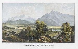 WEINMANN Beda,Panorama von Salzburg vom Mönchsberg gegen Leopold,1840,Palais Dorotheum 2019-04-17
