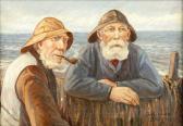 WEINREICH Emil Janus,Bildnis zweier Seemänner vor der Küste,Auktionshaus Citynord 2021-04-22