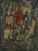 WEINRICH Agnes 1873-1946,Cubism landscape,FAAM Miami US 2019-04-24