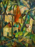 WEINRICH Agnes 1873-1946,Cubism Landscape (Provincetown).,Van Ham DE 2019-11-27