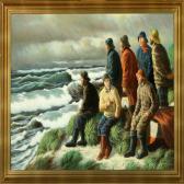 WEINRICH E 1900-1900,Fishermen scouting thesea,Bruun Rasmussen DK 2010-02-15