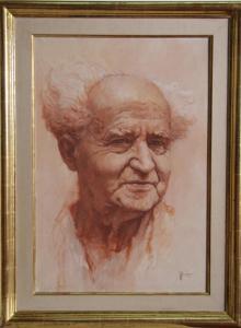WEINTRAUB William 1926-2017,David Ben-Gurion,1971,Ro Gallery US 2023-12-14