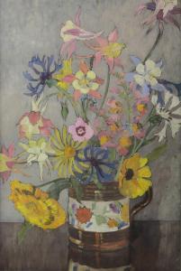 WEIR Helen Stuart 1915-1969,STILL LIFE IN FLORAL JUG,Great Western GB 2022-12-09