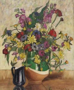 WEIR Helen Stuart 1915-1969,Still Life of Flowers and Jug on a Table,Weschler's US 2011-04-02