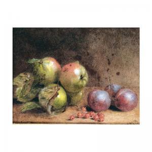 WEIR J.W. 1861-1865,STILL LIFE WITH APPLES AND PLUMS,Sotheby's GB 2002-05-01
