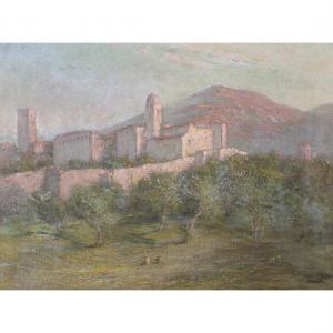 WEIR John Ferguson 1841-1926,Assisi,Clars Auction Gallery US 2023-05-12