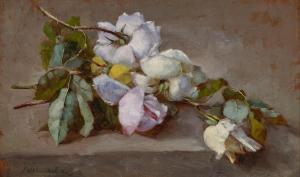 WEIR Julian Alden 1852-1919,Roses,1882,Sotheby's GB 2023-11-14