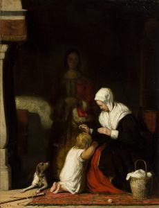 WEIR Robert Walter 1803-1889,Childs Prayer,1840,Swann Galleries US 2023-09-21