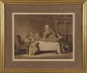 WEIR Robert Walter,Genre scene with a mother and children around a bl,1855,Eldred's 2021-06-11