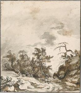 WEIROTTER Franz Edmund 1733-1771,A landscape with hunters,Palais Dorotheum AT 2009-06-16