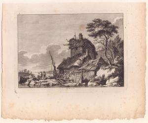 WEIROTTER Franz Edmund 1733-1771,Paesaggio con capanna,Bertolami Fine Arts IT 2024-02-20
