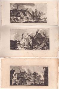 WEIROTTER Franz Edmund 1733-1771,Tre paesaggi con campanne,Bertolami Fine Arts IT 2024-02-20