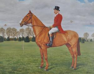 WEIRS Michael 1900-1900,portrait of a huntsman and horse,Burstow and Hewett GB 2012-05-02