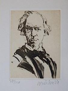 WEISBUCH Claude 1927-2014,Portrait de Baudelaire,Massol FR 2015-10-26