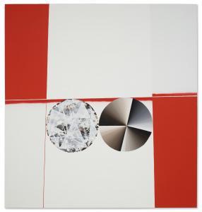 WEISER Garth 1979,Double circle #3 (white, grey, brown and circle ab,2008,Christie's GB 2023-07-18