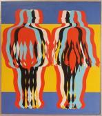 WEISER Mary,Adam and Eve Flag,1968,Stair Galleries US 2013-07-13