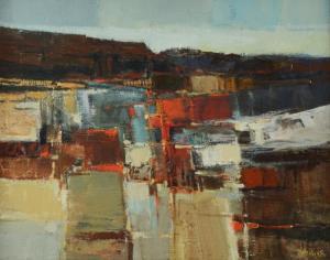 WEISS Anton 1951,Abstract Urban Landscape,Burchard US 2015-08-23