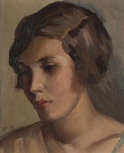 WEISS Emil Rudolf 1875-1942,Bildnis einer jungen Frau,1920,Galerie Bassenge DE 2021-06-11