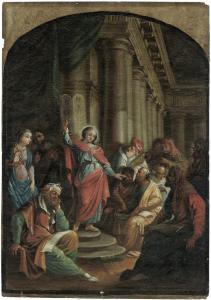 WEISS Franz Anton,Der zwölfjährige Jesus im Tempel lehrend,1760,Galerie Bassenge 2011-05-26