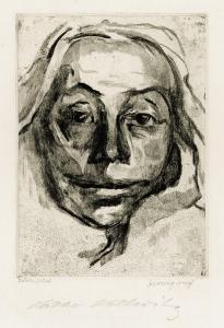 WEISS Hedwig 1860-1923,Porträt Käthe Kollwitz,Galerie Bassenge DE 2009-11-26