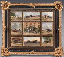 WEISS Joseph Andreas 1814-1887,Les chevaux Leuchtenberg,1876,De Maigret FR 2021-03-24